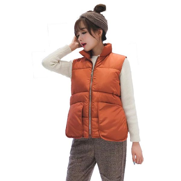 women winter vest waistcoat 2018 spring autumn vest female casual warm vests women's sleeveless jacket coat, Black;white
women winter vest waistcoat 2018 spring autumn vest female casual warm vests women's sleeveless jacket coat, Black;white