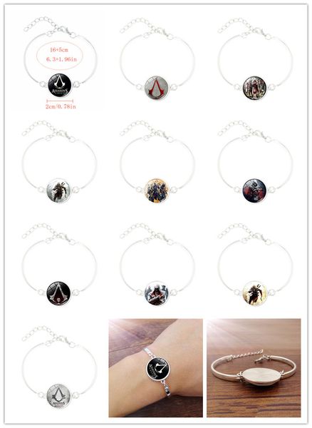 new 10 pcs different style assassins creed charm bracelet handcrafted art round dome diy jewelry silver bracelets for children pulseras homb, Red;brown
new 10 pcs different style assassins creed charm bracelet handcrafted art round dome diy jewelry silver bracelets for children pulseras homb, Red;brown