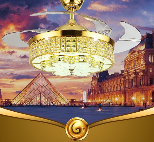 led ceiling invisible fan lights timing remote control frequency conversion motor warm white light pendant lamp remote control crystal
led ceiling invisible fan lights timing remote control frequency conversion motor warm white light pendant lamp remote control crystal