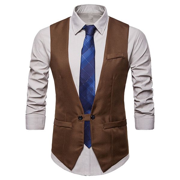 mens suit vest double breasted sleeveless waistcoat men 2018 new formal business wedding suit vests gilet costume homme, Black;white
mens suit vest double breasted sleeveless waistcoat men 2018 new formal business wedding suit vests gilet costume homme, Black;white