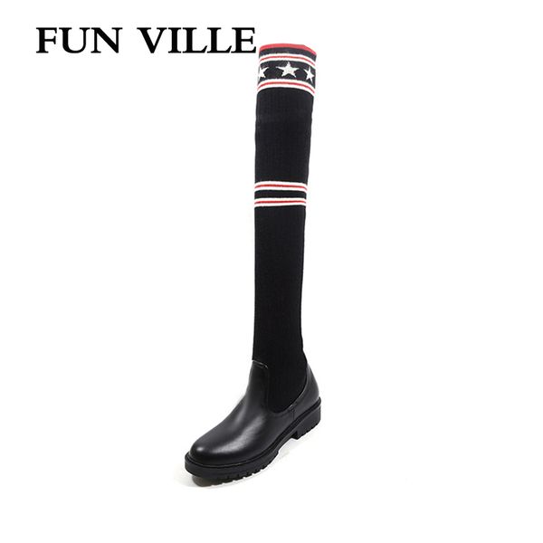 34-43 yards 2018 winter new elastic fabric socks boots women's over the knee boots children's socks children's fashion, Black
34-43 yards 2018 winter new elastic fabric socks boots women's over the knee boots children's socks children's fashion, Black
