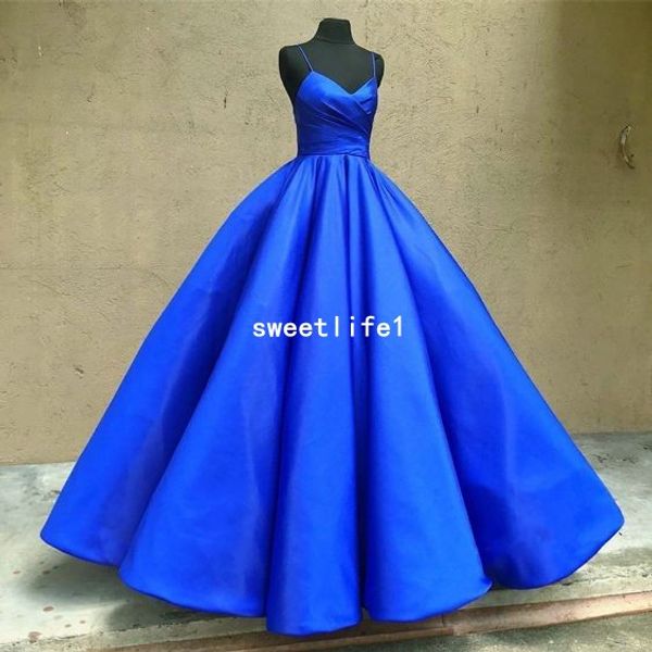 simple style 2019 spaghetti straps evening dresses royal blue taffeta ball gown formal occasion prom party gown custom made, Black;red
simple style 2019 spaghetti straps evening dresses royal blue taffeta ball gown formal occasion prom party gown custom made, Black;red
