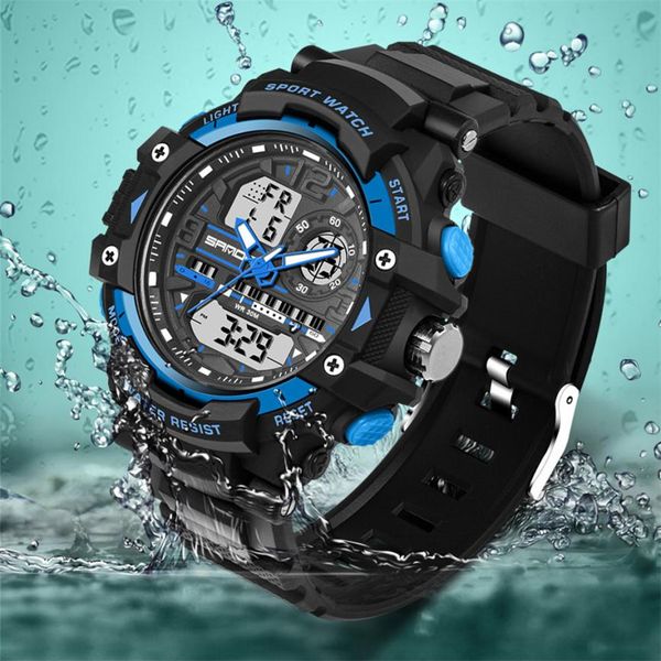 #5001 fashion leisure man watch sport watch luxury double display cold light electronic waterproof mens, Slivery;brown
#5001 fashion leisure man watch sport watch luxury double display cold light electronic waterproof mens, Slivery;brown