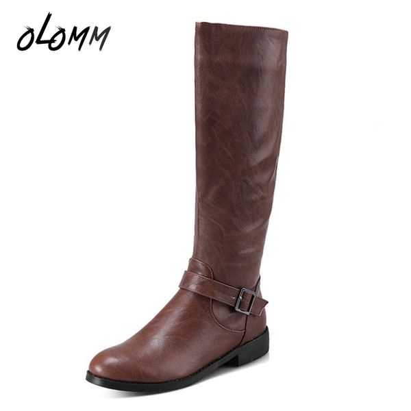 winter knee-high long boots fashion casual solid buckle solid short plush keep worm inside round toe low square heels zip zipper, Black
winter knee-high long boots fashion casual solid buckle solid short plush keep worm inside round toe low square heels zip zipper, Black