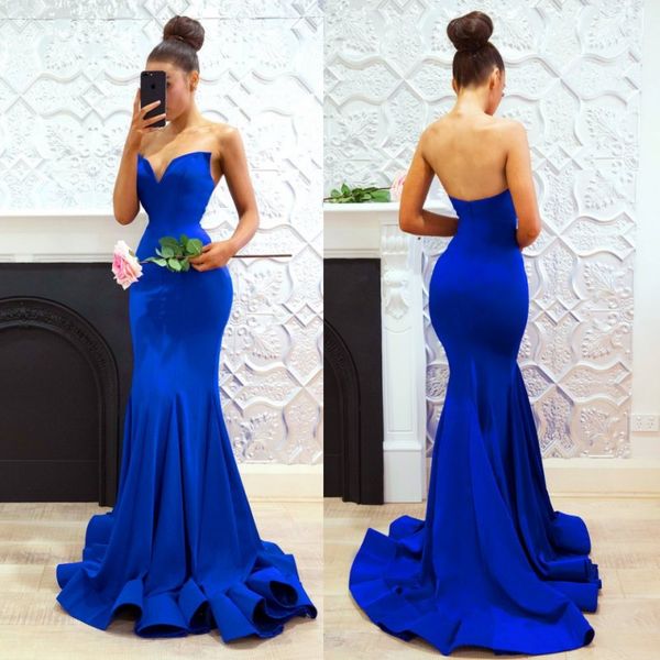 chic blue mermaid country bridesmaids dresses strapless neck wedding guest dress sweep train long maid of honor gowns, White;pink
chic blue mermaid country bridesmaids dresses strapless neck wedding guest dress sweep train long maid of honor gowns, White;pink