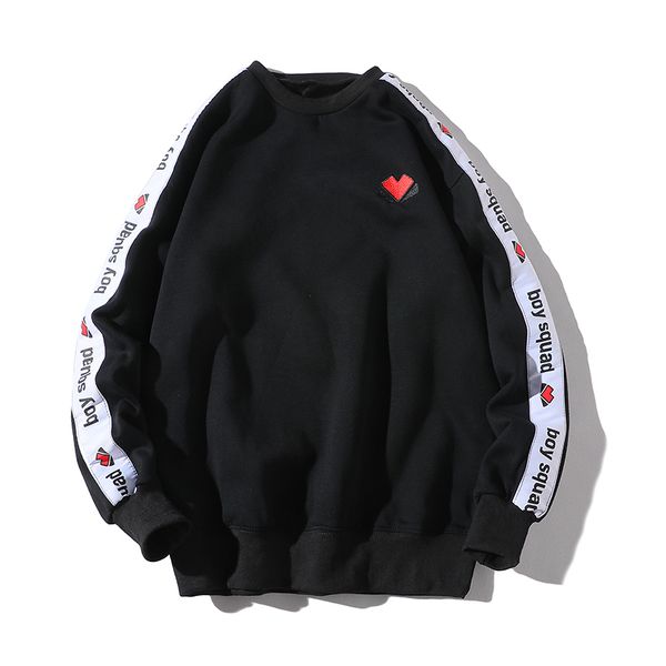 streetwear letter striped embroidery love pattern schoolboy round neck men hoodie sweatshirt 2018 autumn winter cotton pullover, Black
streetwear letter striped embroidery love pattern schoolboy round neck men hoodie sweatshirt 2018 autumn winter cotton pullover, Black