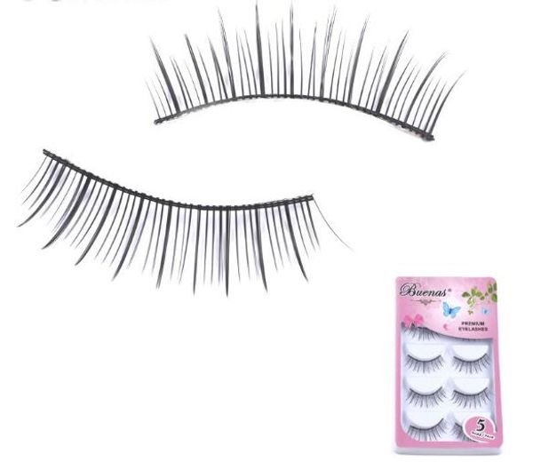 buenas 5 pairs natural fiber fake eyelashes black eyelashes mechanism makeup false eyelashes w10
buenas 5 pairs natural fiber fake eyelashes black eyelashes mechanism makeup false eyelashes w10