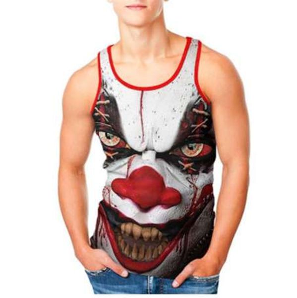 new funny clown 3d tank men sleeveless vest t-shirt cute mask 3d print fashion t shirt summer undershirt tankdropship, White;black
new funny clown 3d tank men sleeveless vest t-shirt cute mask 3d print fashion t shirt summer undershirt tankdropship, White;black