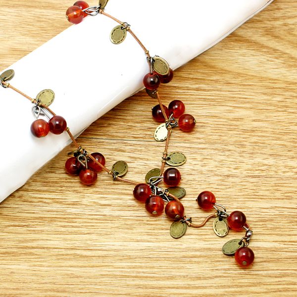 2017 new fashion women choker necklace - beautiful red cherries necklace pendant jewelry accesories for women jxb299, Silver
2017 new fashion women choker necklace - beautiful red cherries necklace pendant jewelry accesories for women jxb299, Silver