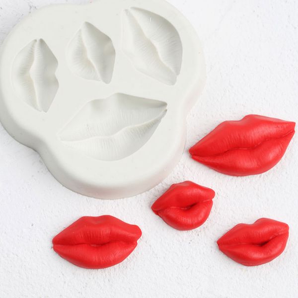 

lips silicone mold fondant mould cake decorating tools chocolate gumpaste molds, sugarcraft, kitchen gadgets