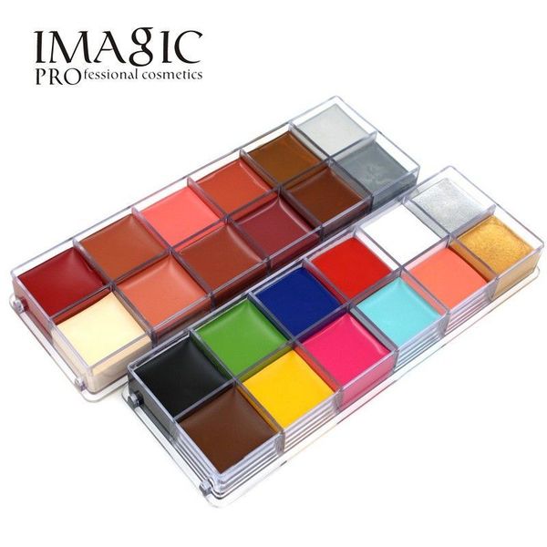 imagic 12 colors flash tattoo face body paint oil painting art use in halloween party fancy dress beauty makeup tool
imagic 12 colors flash tattoo face body paint oil painting art use in halloween party fancy dress beauty makeup tool