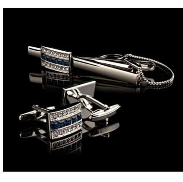 new arrival men's crystal cufflinks blue color crystal brass cuff link and tie clip sets, Silver
new arrival men's crystal cufflinks blue color crystal brass cuff link and tie clip sets, Silver