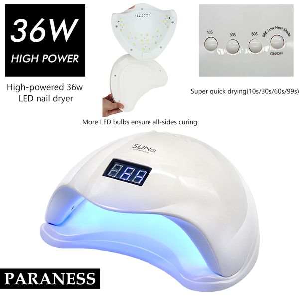 paraness portable nail lamp for nails 48w uv led lamp drum with sensor curing uv nail gel tool dryer
paraness portable nail lamp for nails 48w uv led lamp drum with sensor curing uv nail gel tool dryer