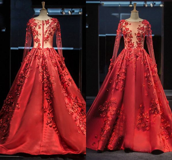 luxury red wedding dresses 2018 new arrival long sleeve sheer boat neck beaded appliques bridal dress gowns robe de mariage, White
luxury red wedding dresses 2018 new arrival long sleeve sheer boat neck beaded appliques bridal dress gowns robe de mariage, White