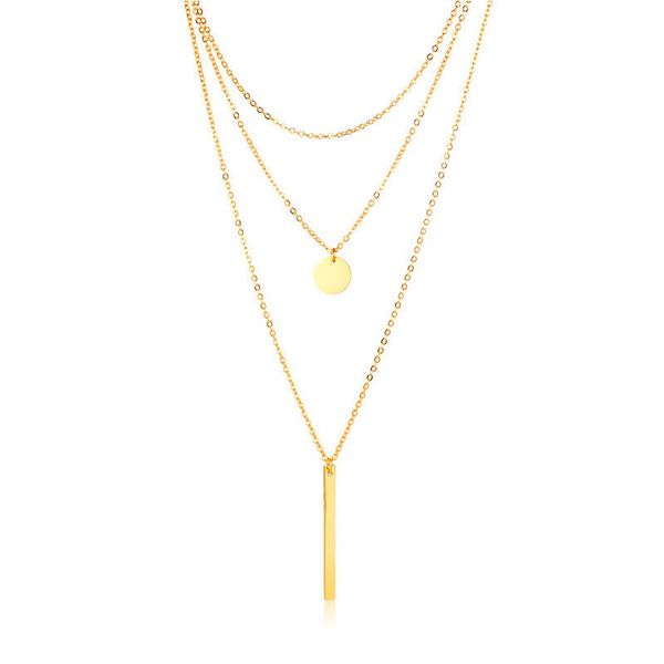modyle multi-layer choker necklaces for women gold tone stainless steel coin bar pendant necklace lady collar gifts, Silver
modyle multi-layer choker necklaces for women gold tone stainless steel coin bar pendant necklace lady collar gifts, Silver