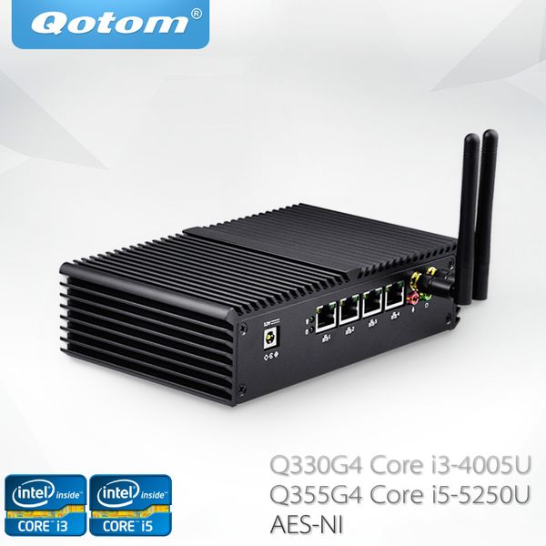Qotom мини-ПК Q330G4 Q355G5 4 гигабитных LAN порта сердечника i3-4005U сердечника i5-5250 шифровани
Qotom мини-ПК Q330G4 Q355G5 4 гигабитных LAN порта сердечника i3-4005U сердечника i5-5250 шифровани