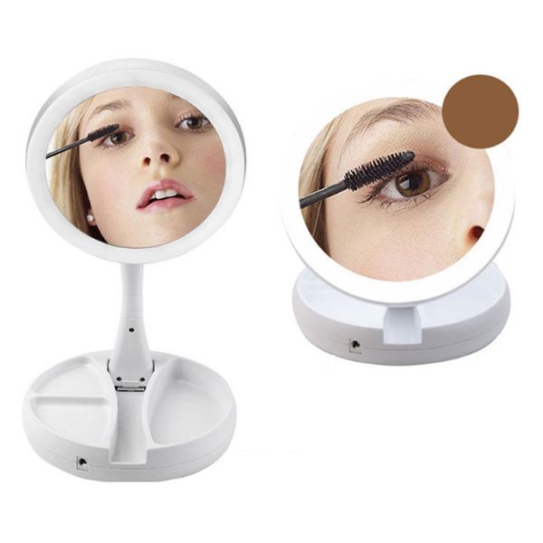 new led makeup mirror double-sided rotation folding usb lighted vanity mirror touch screen portable tablelamp
new led makeup mirror double-sided rotation folding usb lighted vanity mirror touch screen portable tablelamp