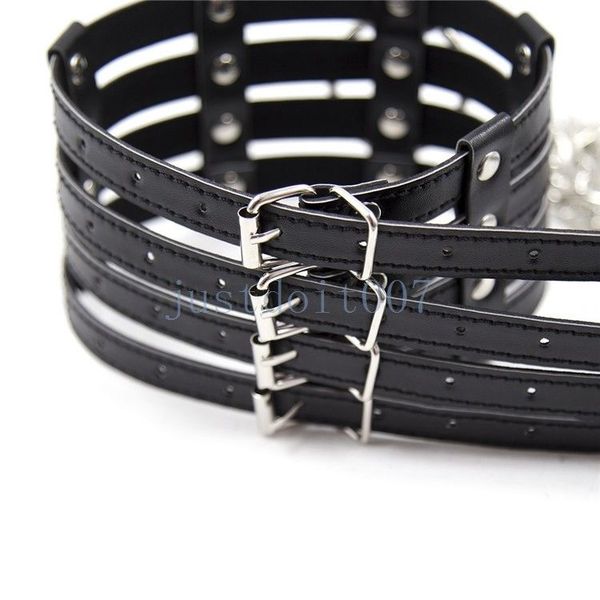 pu metal restraints collar toys slave leather leash + neck neck harness chain #r56 prwdc
pu metal restraints collar toys slave leather leash + neck neck harness chain #r56 prwdc