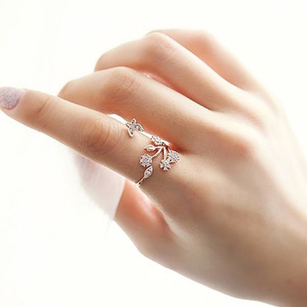 lnrrabc butterfly leaf flower rhinestones stainless steel open finger rings for women fashion jewelry wholesale dropshipping, Golden;silver
lnrrabc butterfly leaf flower rhinestones stainless steel open finger rings for women fashion jewelry wholesale dropshipping, Golden;silver