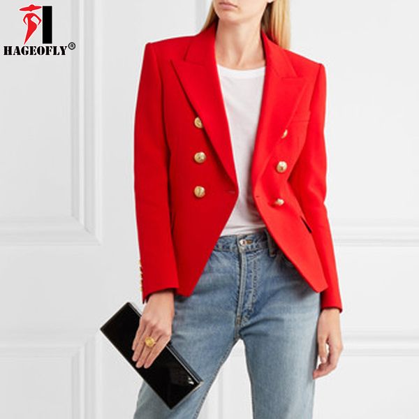 hageofly autumn winter red blazer women office slim formal jacket coat casual double breasted metal buttons blazer workwear, White;black
hageofly autumn winter red blazer women office slim formal jacket coat casual double breasted metal buttons blazer workwear, White;black