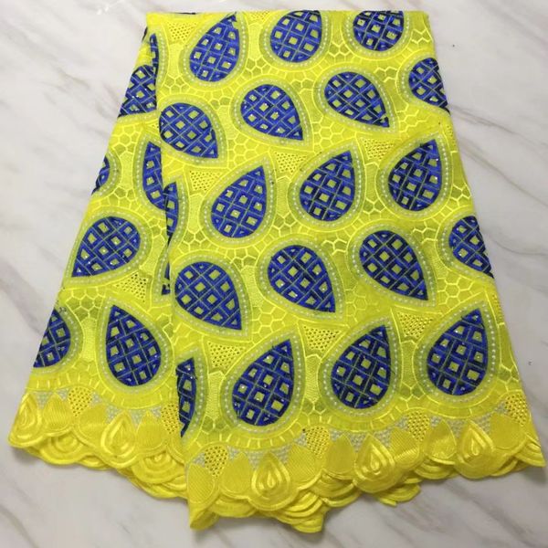 5 yards/pc yellow african cotton fabric with blue embroidery swiss voile lace for clothes bc15-1, Black;white
5 yards/pc yellow african cotton fabric with blue embroidery swiss voile lace for clothes bc15-1, Black;white