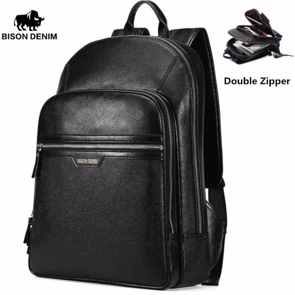 bison denim genuine leather lapbackpack male backpack travel male fashion schoolbag for men n2337
bison denim genuine leather lapbackpack male backpack travel male fashion schoolbag for men n2337