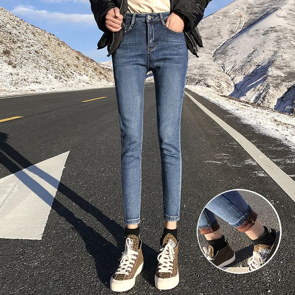 ctrlcity women winter jeans high waist denim pants warm office lady slim thick stretch fleece pencil pants skinny jeans, Blue
ctrlcity women winter jeans high waist denim pants warm office lady slim thick stretch fleece pencil pants skinny jeans, Blue