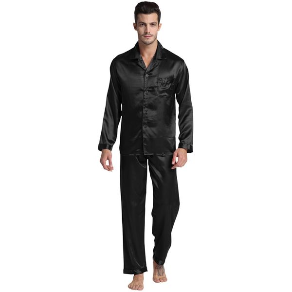 men's pajama set male silk nightgown pajamas sleepwear modern style men soft for sleeping, Black;brown
men's pajama set male silk nightgown pajamas sleepwear modern style men soft for sleeping, Black;brown