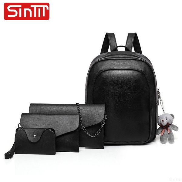sintir 4pcs set pu leather women backpacks female travel shoulder bag backpack women bag school backpack girl
sintir 4pcs set pu leather women backpacks female travel shoulder bag backpack women bag school backpack girl