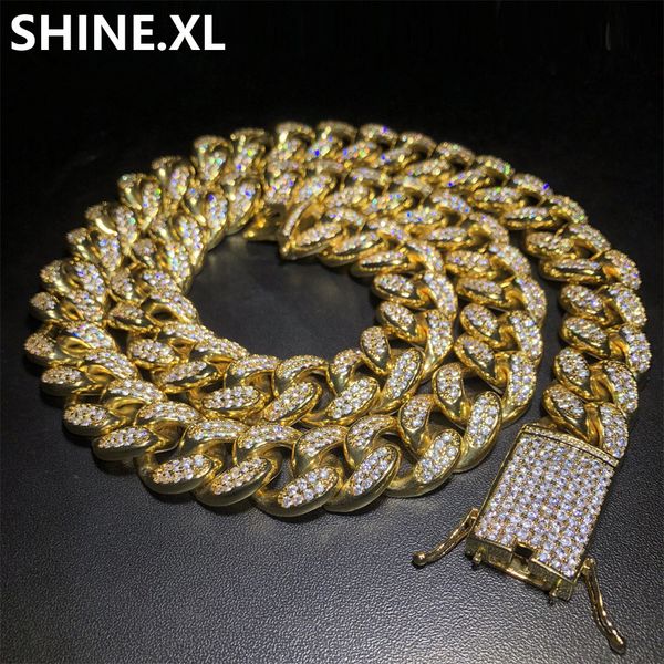 20mm cuban link chain neckalce iced out zircon gold silver 18"20"28" available necklaces for men
20mm cuban link chain neckalce iced out zircon gold silver 18"20"28" available necklaces for men
