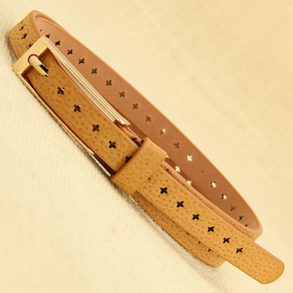 cinghi lusso brown belt women fashion new pin buckle thin hollow out layer pigskin female gold waist belt jeans, Black;brown
cinghi lusso brown belt women fashion new pin buckle thin hollow out layer pigskin female gold waist belt jeans, Black;brown