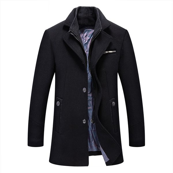 2018 winter new thick turn down collar cashmere coat for men classical good quality men overcoat wool, Black
2018 winter new thick turn down collar cashmere coat for men classical good quality men overcoat wool, Black