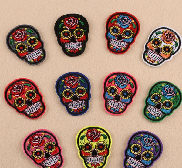 ids set of 55 pcs iron on embroidery cloth stickers wholesale rose ghost head clothing accessories patch patch badge badges shoes and hats, Black
ids set of 55 pcs iron on embroidery cloth stickers wholesale rose ghost head clothing accessories patch patch badge badges shoes and hats, Black