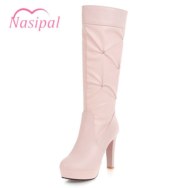 nasipal rhinestone shoes woman thick high heels round toe platform knee high knight boots ladies footwear plus size black white
nasipal rhinestone shoes woman thick high heels round toe platform knee high knight boots ladies footwear plus size black white