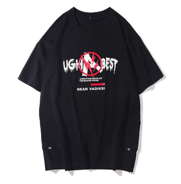 men clothing high street hip hop printed casual tshirts summer male crew neck tees short sleeved, White;black
men clothing high street hip hop printed casual tshirts summer male crew neck tees short sleeved, White;black