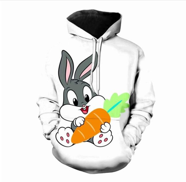 fashion womens/mens harajuku cartoon fun bugs bunny 3d print casual crewneck hoodies plus size lms023, Black
fashion womens/mens harajuku cartoon fun bugs bunny 3d print casual crewneck hoodies plus size lms023, Black