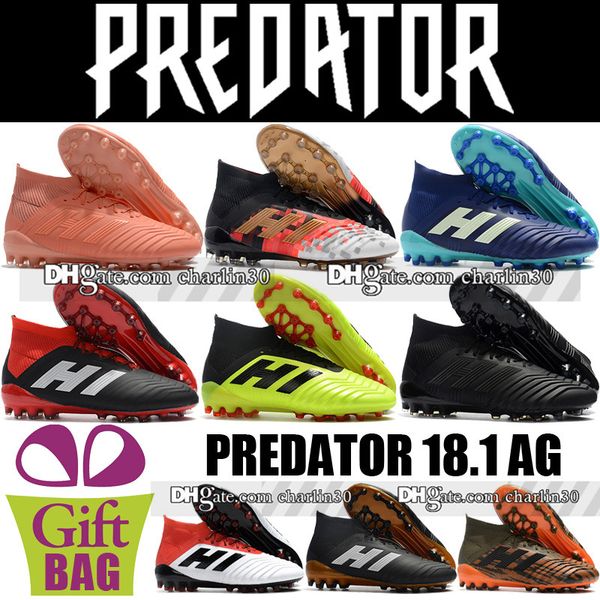 new arrivals high ankle world cup football boots predator 18.1 ag leather soccer shoes mens outdoor predator football shoes soccer cleats, Black
new arrivals high ankle world cup football boots predator 18.1 ag leather soccer shoes mens outdoor predator football shoes soccer cleats, Black