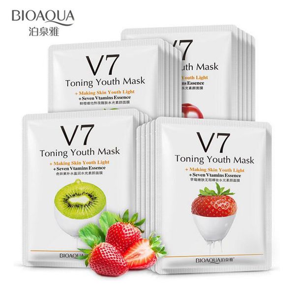 

BIOAQUA V7 тонизирующая Молодежная фруктовая маска для лица увлажняющая контроль мас
