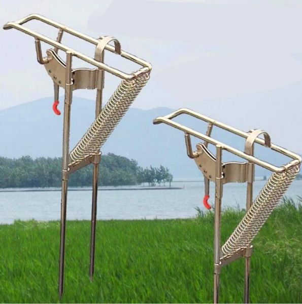 high strength stainless steel automatic fishing rod mount spring fishing pole holder sea rod fishing tackle supplies 
high strength stainless steel automatic fishing rod mount spring fishing pole holder sea rod fishing tackle supplies