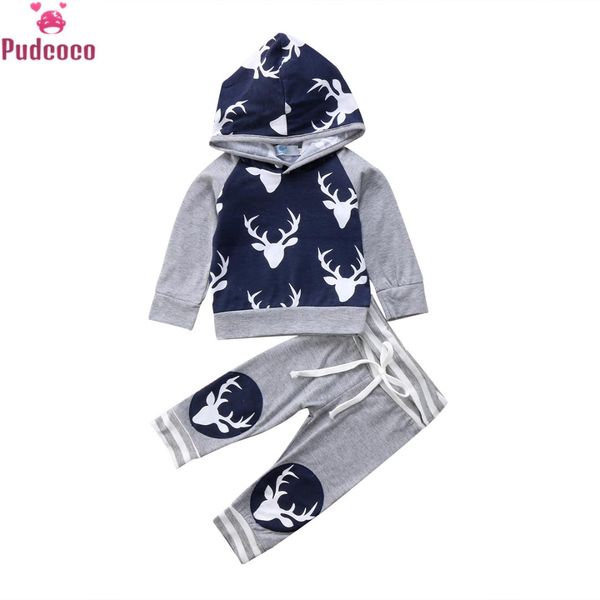 2018 new autumn winter 2pcs set casual newborn baby boys deer long sleeve hooded pants outfits set clothes, White
2018 new autumn winter 2pcs set casual newborn baby boys deer long sleeve hooded pants outfits set clothes, White