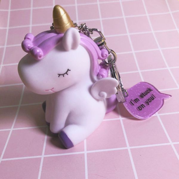 kawaii rainbow color cartoon unicorn shape silicone keychain for men&women bbay jewelry gifts unique bag car ornament keyring, Silver
kawaii rainbow color cartoon unicorn shape silicone keychain for men&women bbay jewelry gifts unique bag car ornament keyring, Silver