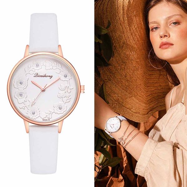 new flower case women lady girl wrist quartz watch pu leather round printing casual birthday gift ll@17, Slivery;brown
new flower case women lady girl wrist quartz watch pu leather round printing casual birthday gift ll@17, Slivery;brown