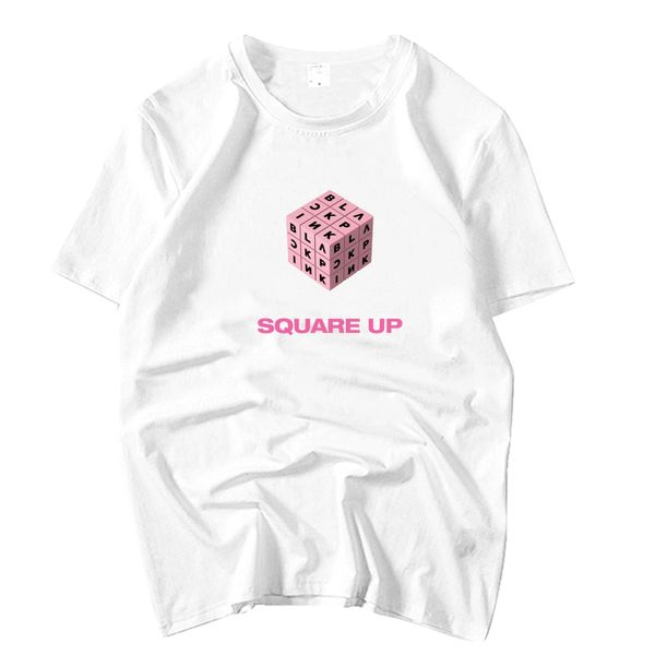 summer style kpop blackpink new square up cover same printing o neck t shirt loose short sleeve blackpink t-shirt, White
summer style kpop blackpink new square up cover same printing o neck t shirt loose short sleeve blackpink t-shirt, White