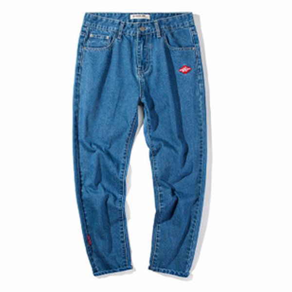 mens pencil pants summer jeans fashion trousers ankle-length pants for teenage mid waist casual solid denim embroidery jeans, Blue
mens pencil pants summer jeans fashion trousers ankle-length pants for teenage mid waist casual solid denim embroidery jeans, Blue