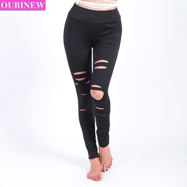 oubinew ripped hole skinny women pencil pants 2017 autumn slim fitted leggings cotton blend pant, Black
oubinew ripped hole skinny women pencil pants 2017 autumn slim fitted leggings cotton blend pant, Black