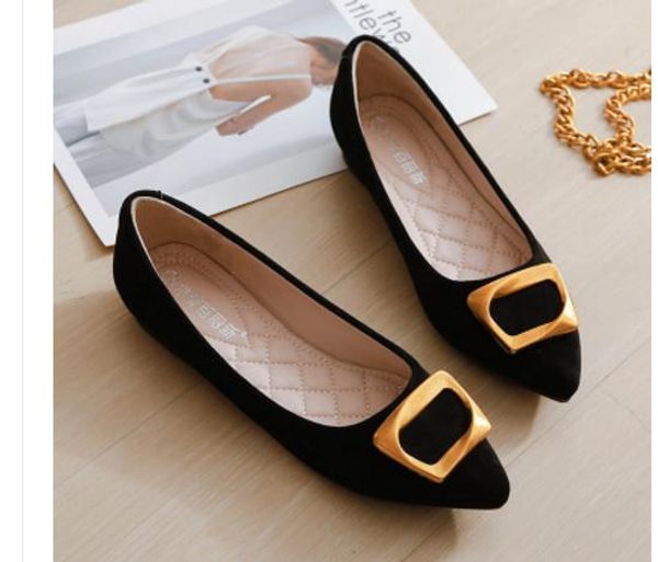 send women's flat bottom single shoes 2018 new style summer korean pointed end shoes, Black
send women's flat bottom single shoes 2018 new style summer korean pointed end shoes, Black