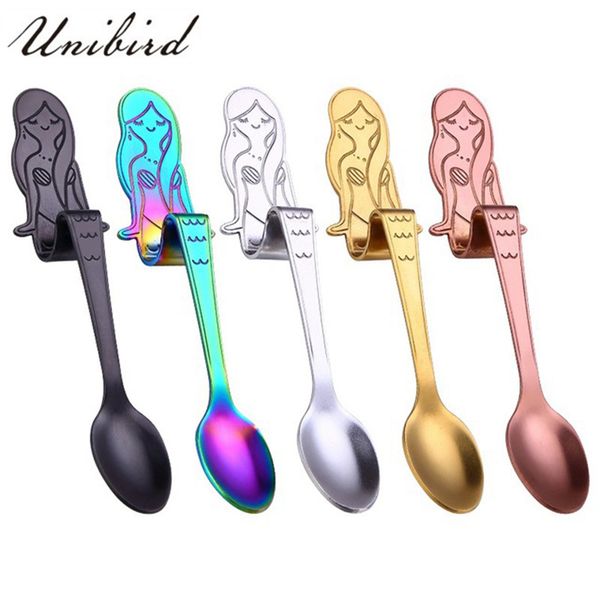 unibird 1pc colored creative mermaid shape coffee spoon stainless steel jam cake dessert spoons kitchen dinning accessories
unibird 1pc colored creative mermaid shape coffee spoon stainless steel jam cake dessert spoons kitchen dinning accessories