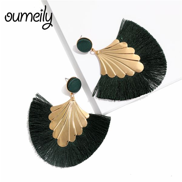 green tassel earrings for women bohemian female vintage gold color metal big fringe leaf earrings elegant statement jewelry, Silver
green tassel earrings for women bohemian female vintage gold color metal big fringe leaf earrings elegant statement jewelry, Silver