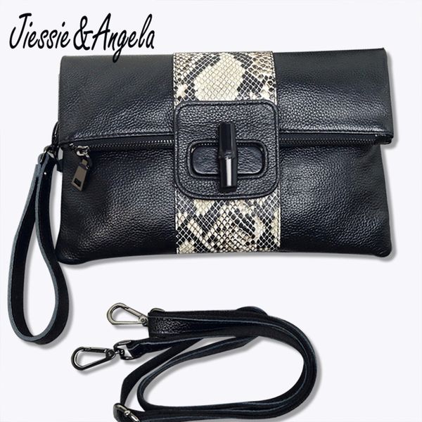 jiessie & angela soft leather women clutch bags evening party handbags classic girl gift shoulder bag purse black solid
jiessie & angela soft leather women clutch bags evening party handbags classic girl gift shoulder bag purse black solid