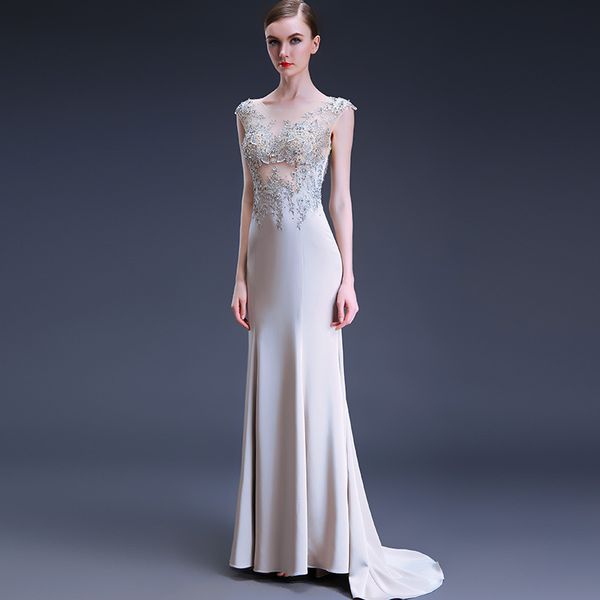 scoop neck sheath long evening dresses with appliques 2019 slim prom dress floor length robe de soiree, Black;red
scoop neck sheath long evening dresses with appliques 2019 slim prom dress floor length robe de soiree, Black;red